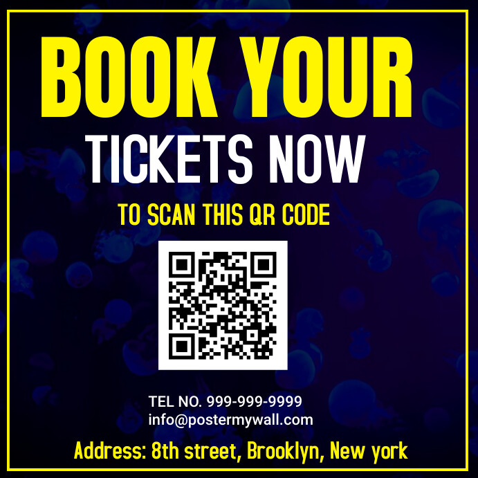 Scan To Purchase Tickets Qr Code book your ticketto scan our qr code Template | PosterMyWall