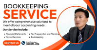 Bookkeeping Service Gedeelde afbeelding op Facebook template