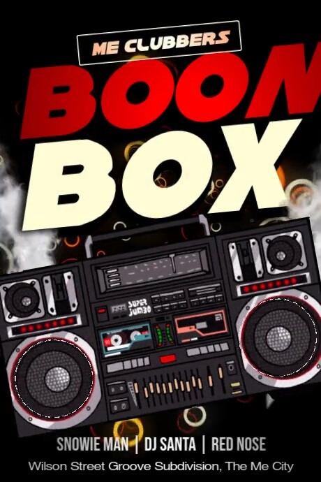 Boombox Design/layout Boombox Night Party Template | PosterMyWall