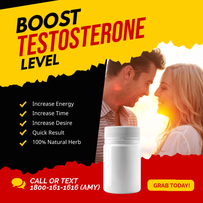 Testosterone Poster Boost Testosterone Level Poster Template | PosterMyWall