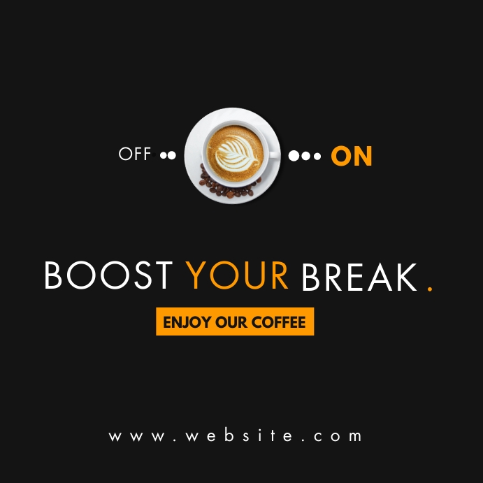 Copy of boost your break advertisement instagram post | PosterMyWall