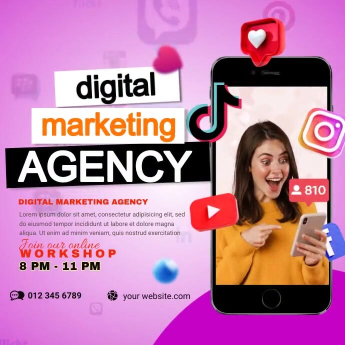 Boost Your Business Agency Instagram Post template
