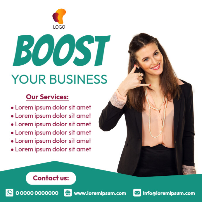 Boost your business Instagram Post template