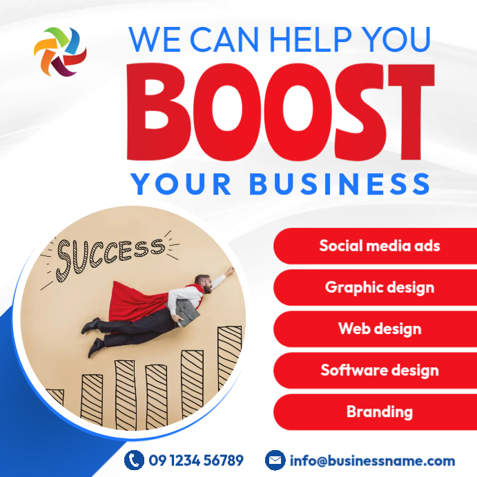 boost your business flyer template | PosterMyWall