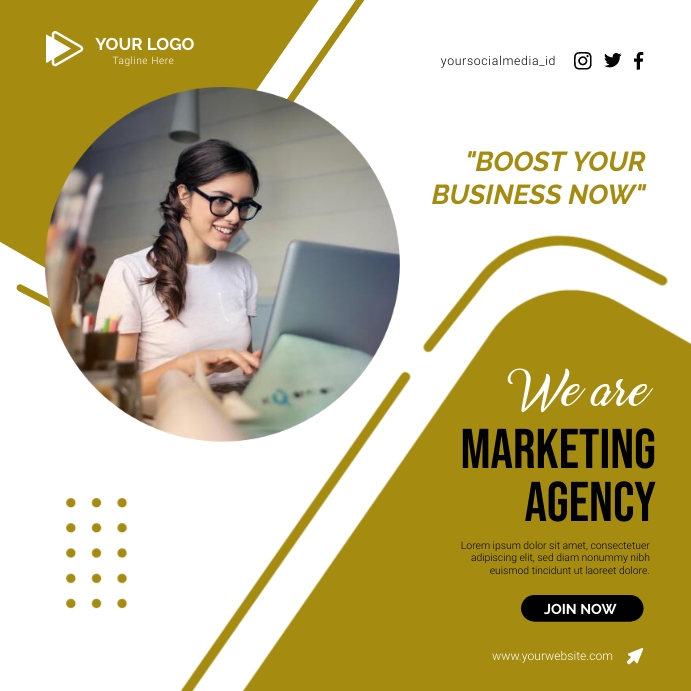 Sample Professional Boosting Posts Boost Your Business Now Social Media Post Template | PosterMyWall