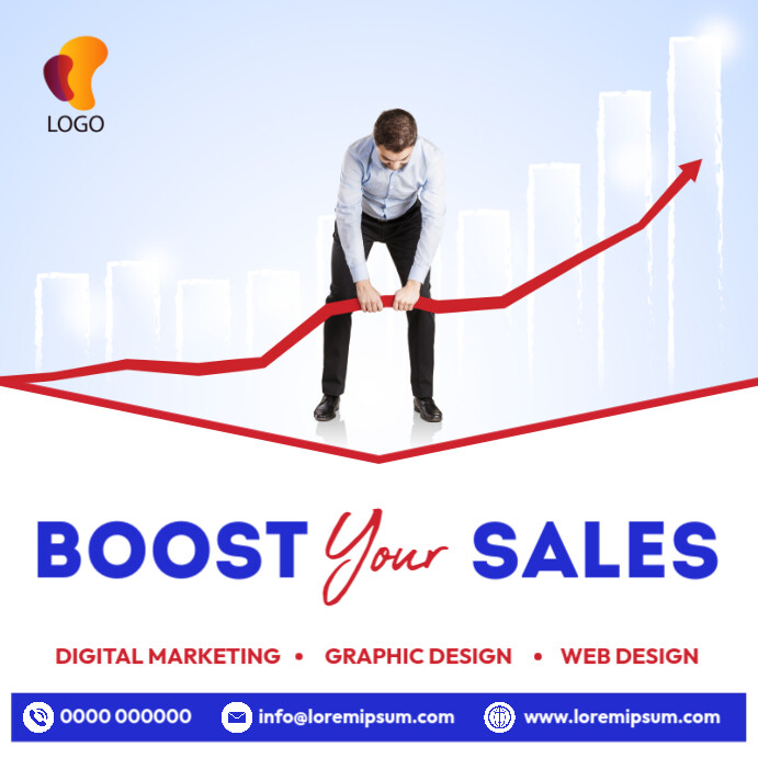 Boost your sales corporate business flyer Template | PosterMyWall
