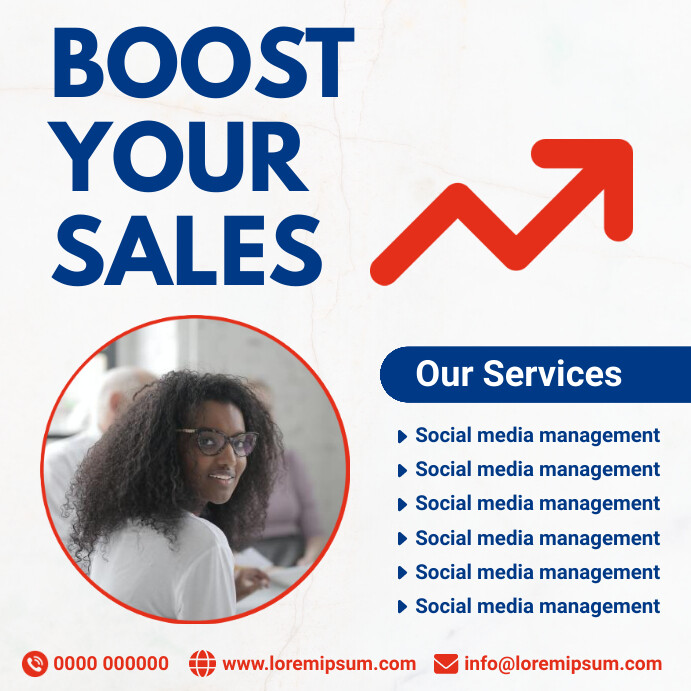 Plantilla de Boost your sales flyer | PosterMyWall