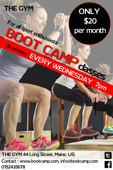 Boot Camp Template PosterMyWall
