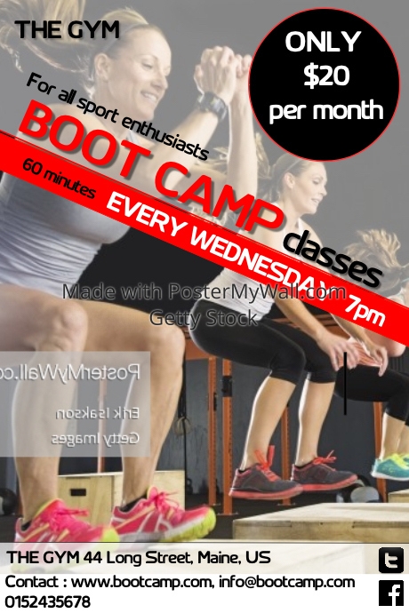 Boot Camp Template PosterMyWall