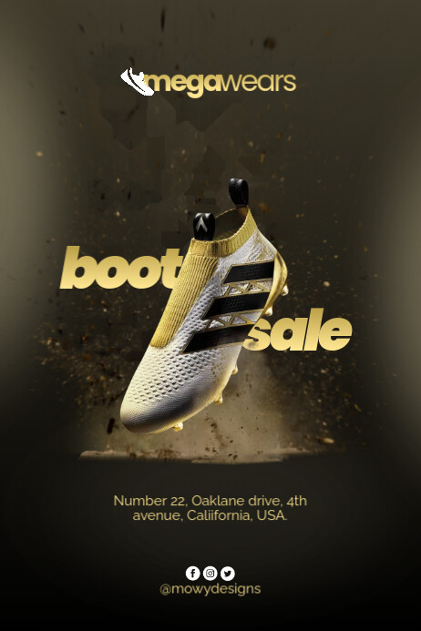 Work Boot Poster Boot Sale Poster Template | PosterMyWall