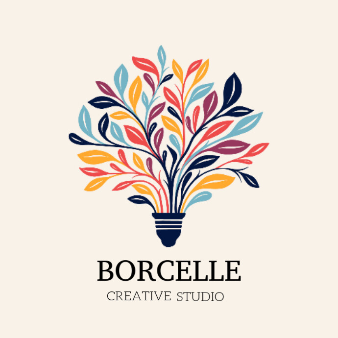 Creative Studio Logo Examples Borcelle creative studio logo Template | PosterMyWall