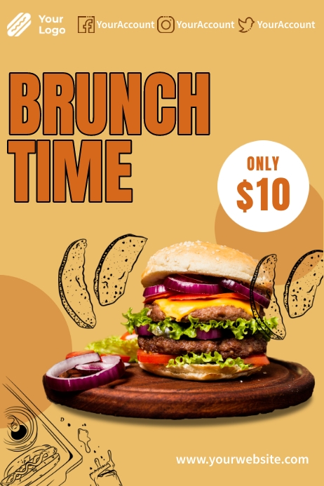 Borger Food Ads Template | PosterMyWall