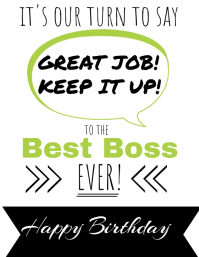 100 birthday card for boss customizable design templates postermywall