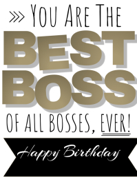 26 530 Birthday Card For Boss Customizable Design Templates Postermywall