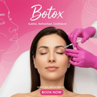 Botox & Cosmetic Injection Promo Template | Medical Spa Social Media Post & Booking Instagram