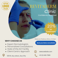 White Botox Clinic Promotion Quadrat Template