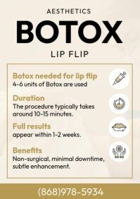 Botox Lip Flip A4 template