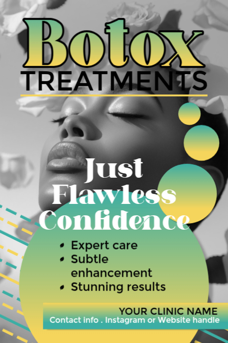 Botox Poster template