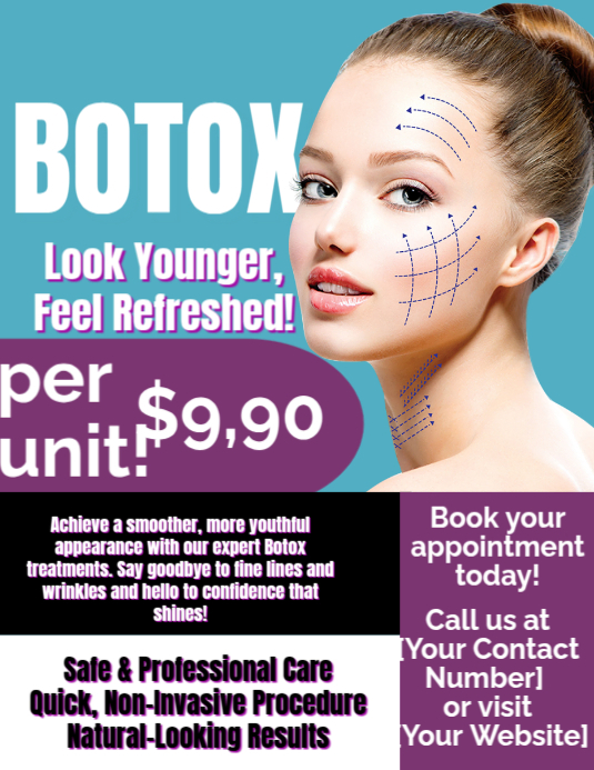 botox poster 传单(美国信函) template
