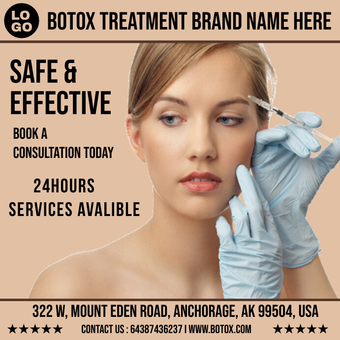 botox treatment flyer Templat | PosterMyWall
