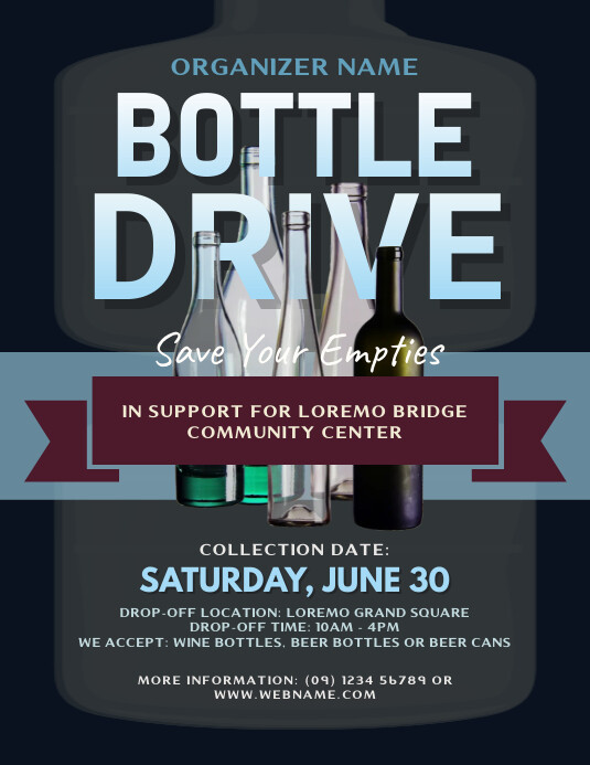 Bottle Drive Flyer Template | PosterMyWall