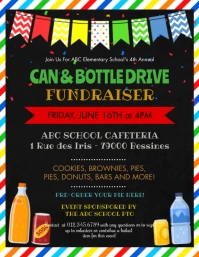Bottle Drive Fundraiser Flyer template