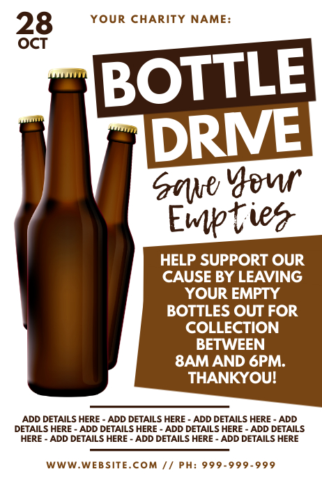 Copy of Bottle Drive Poster | PosterMyWall