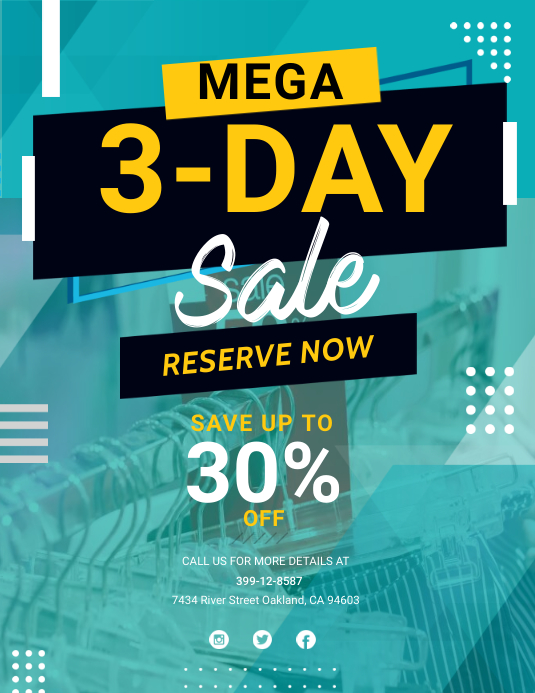 sales poster template