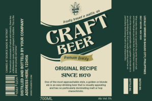 Hijau Craft Beer Label Label Template