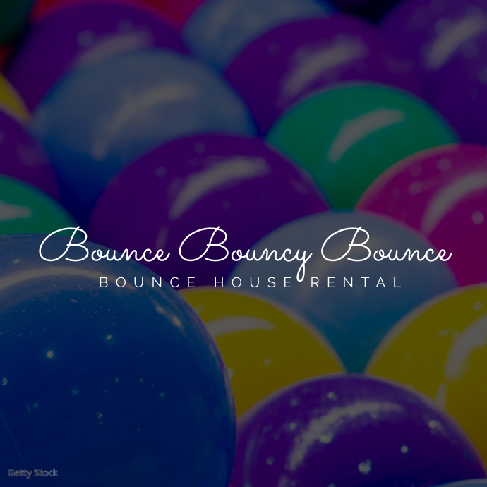 Bounce House Rental Logo Template PosterMyWall