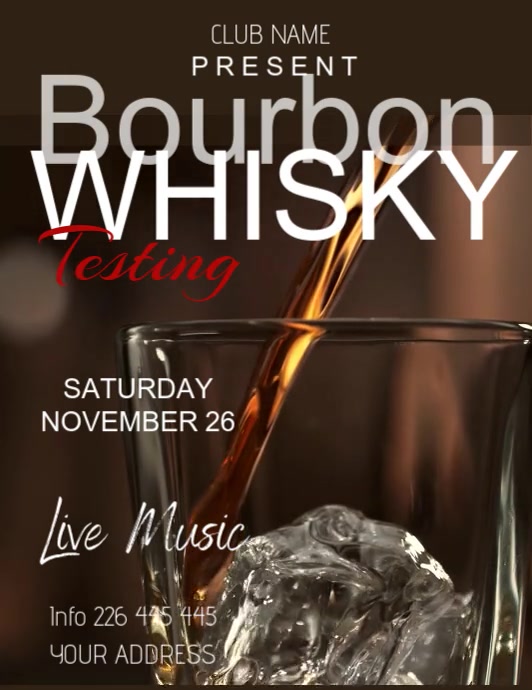 BOURBON (2) Flyer (US Letter) template