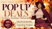 สีเหลือง Fall Fashion Sale YouTube-miniature Template