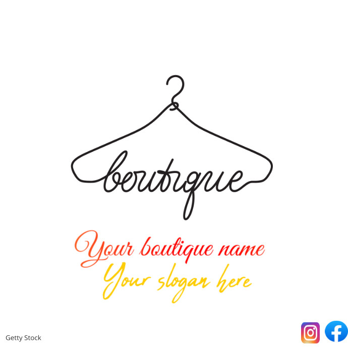 Boutique logo template