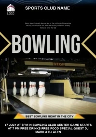 Bowling 🎳 A4 template