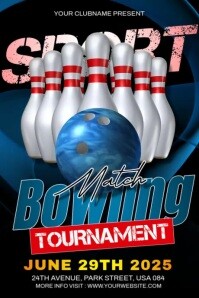 Bowling Ads Template | PosterMyWall