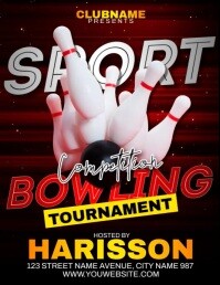 Bowling Tournament Ads Template | PosterMyWall