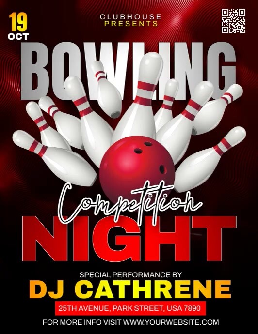 Competition Night Copy of Bowling Competition Night | PosterMyWall
