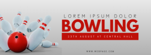 bowling facebook cover template