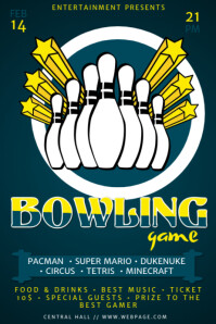 bowling flyer template