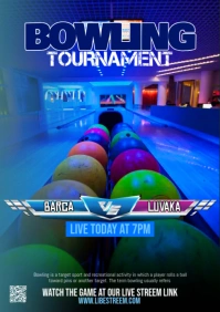 Bowling Flyer Template A2