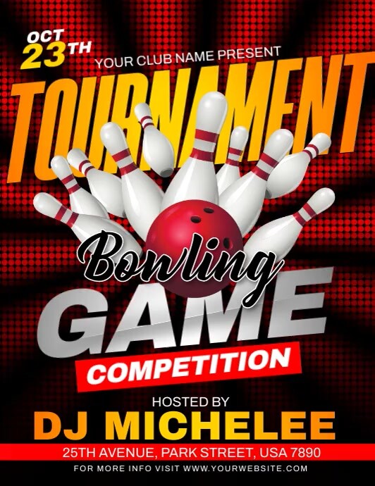 Bowling Game Ads Template | PosterMyWall