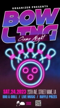 Bowling Game Club Instagram 快拍 template