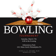 bowling game Сообщение Instagram template