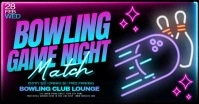 Bowling Game Night Facebook Shared Image template
