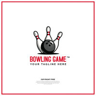Bowling logo template