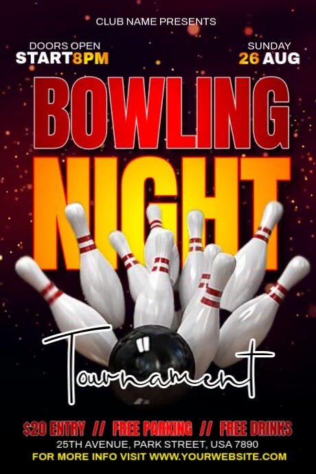 Copy of Bowling Night Tournament | PosterMyWall