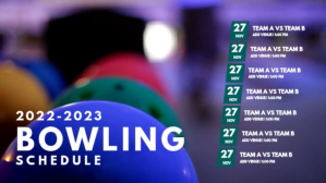 Bowling Schedule Template 数字显示屏 (16:9)