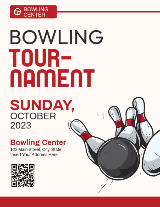 bowling tournament advertisement Template | PosterMyWall