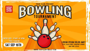 Bowling Tournament Blog Header template