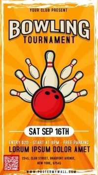 Bowling Tournament Instagram 快拍 template